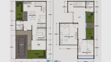 desain rumah minimalis 2 lantai tipe 90